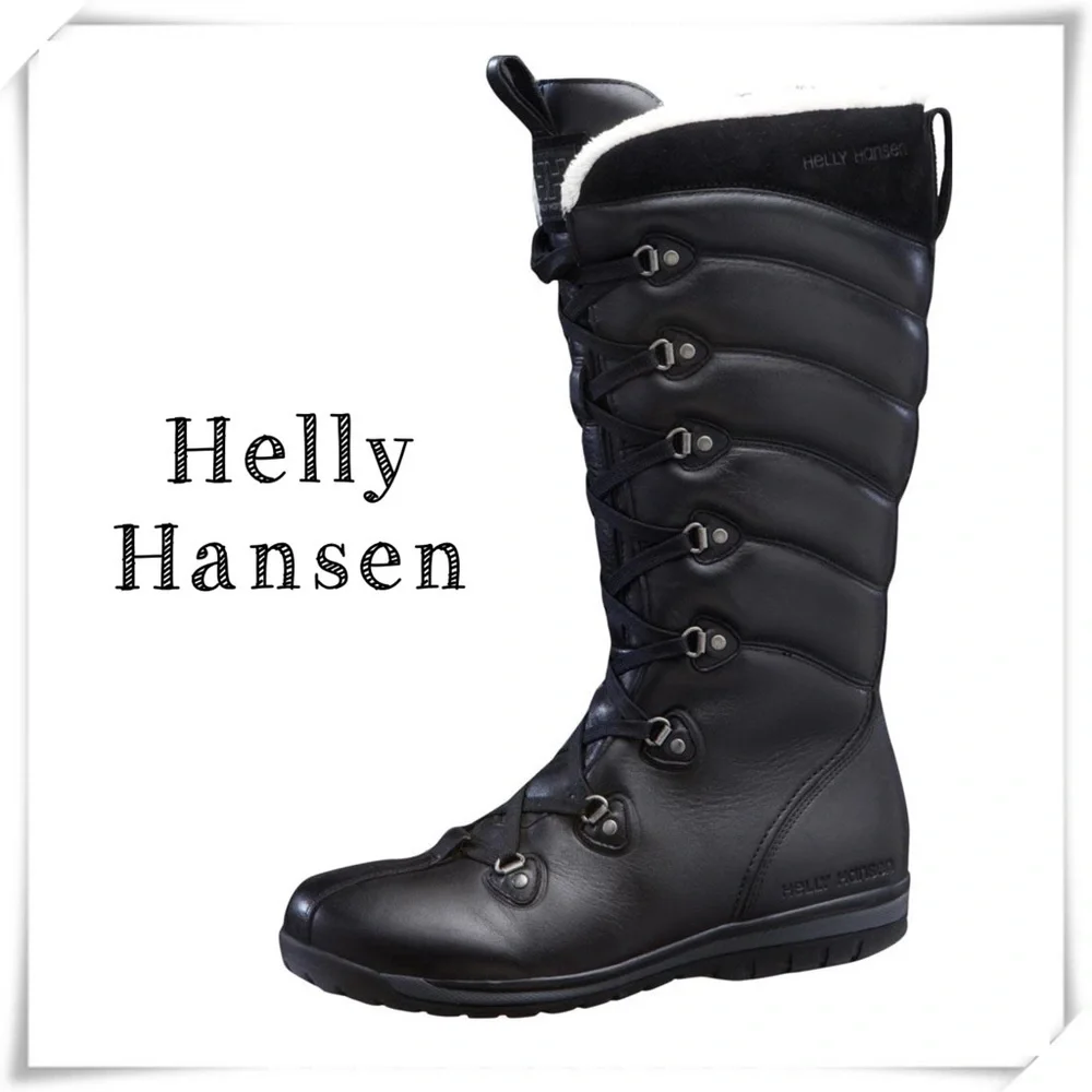 Helly Hansen Skuld 3 Leather Winter Shearling Boot in Black Size 6.5